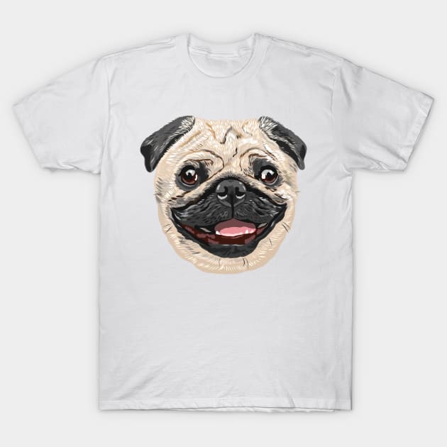 Ziggy the Pug T-Shirt by MichellePhong